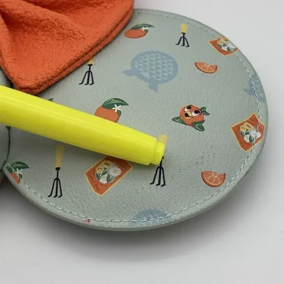 Disney Parks Loungefly Minnie Mouse Ears Epcot Flower Garden Orange Bird Headban - Picture 6 of 11